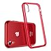 RANVOO iPhone XR case, iPhone XR Protective Clear Case [Shockproof Protection] [Agile Button] with Reinforced Red TPU Bumper and Transparent Hard PC Back Case Cover, Crystal Red