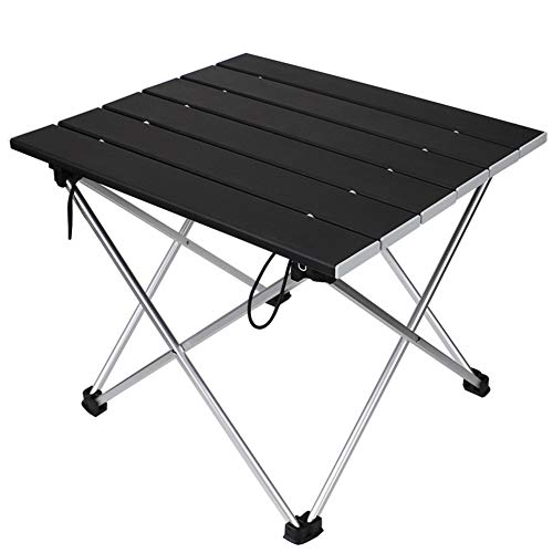 Foldable Camping Tables, Aluminum Lightweight Camping Desk for Indoor and Outdoor Picnic, Camping, Fishing, BBQ, Beach, Travel