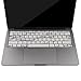 MOSISO Silicone Keyboard Cover Protective Skin Compatible with MacBook Pro 13 inch 2017 & 2016 Release A1708 Without Touch Bar, MacBook 12 inch A1534, White Marble