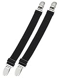Hold'Em Boot Straps Elastic Adjustable or Straight Stirrup Pants Clips with Extra Heavy Sturdy Clip Made in USA Keeping Pants Smoothly Tucked in Boots (Many Sizes Available)
