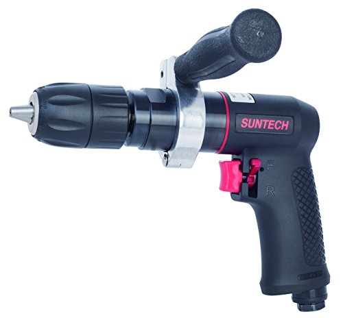 SUNTECH SM-74-7500-02 1/2" Reversible Air Drill, 800RPM, Standard Keyless Chuck