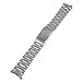 Beauty7 24mm Stainless Steel Curved End Link Wrist Watch Band Bracelet Strap Replacement Fold Over Clasp