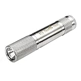 ThorFire TS07 Keychain LED Flashlight Stainless Steel Mini EDC Torch Use AAA Battery