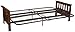 Berkeley Mission-style Futon Sofa Sleeper Bed Frame, Queen-size, Walnut Arm Finish
