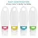 Travel Inspira™ Silicone Travel Bottles 3.3oz 4 Pack TSA Airline Carry-on Approved Squeezable & Refillable Travel Containers for Shampoo, Conditioner, Lotion, Toiletries