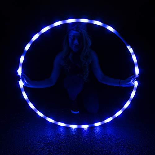GlowCity LightUp LED Hoola Hoop 36 inch GlowinTheDark Fitness and