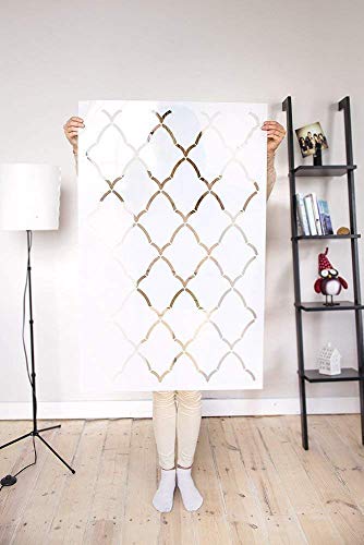 Morocco Large Wall Stencil for Painting - XL Size 24"x37.5" - Reusable Moroccan Style Stencils