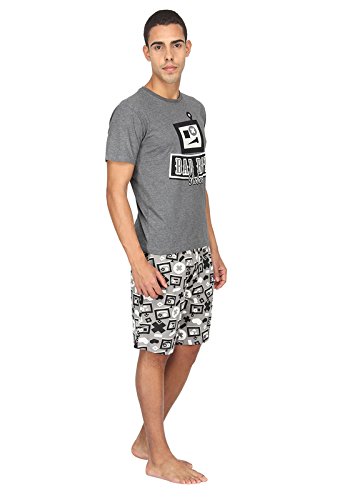 nuteez denim shorts set for men