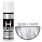 Hair Cubed® - Silver, Hair Building Fiber Spray -(Water Proof) Lasts 2 - 5 Months