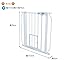 Carlson Pet Products 0934PW/0932PW Extra Wide Walk-Thru Pet Gate with Pet Door White, 29-34Wx30H in