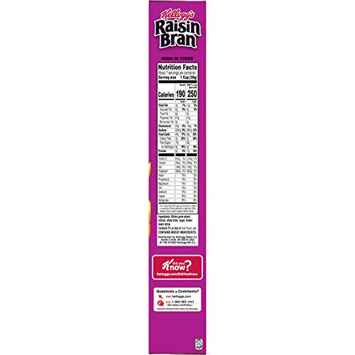 Raisin Bran Breakfast Cereal, Original, Good Source of Fiber, 16.6 oz