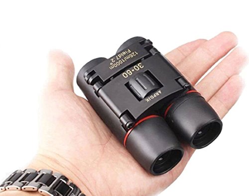 30x60 compatto mini binocolo potente notturno telescopio pieghevole con panno pulito e custodia, professionale binocoli tascabile leggero per adulti, bambini, osservazione di uccelli