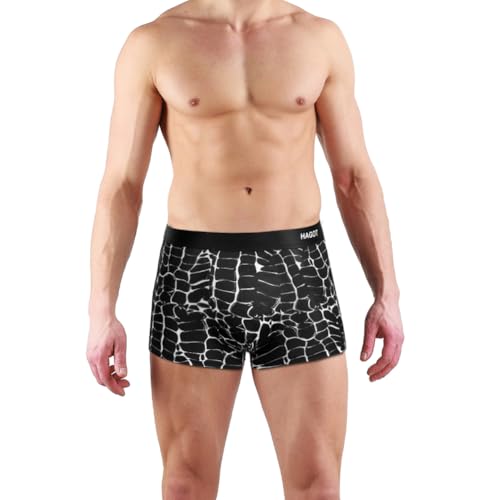 HAGOT 3/5/6 Pack Men's Boxer Shorts, Cotton Underwear, Soft and Stretchy