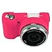 First2savv XJPT-A5000GJ-02 pink Rubber Camera Case Bag for SONY A5000 A5100 + mini tripod