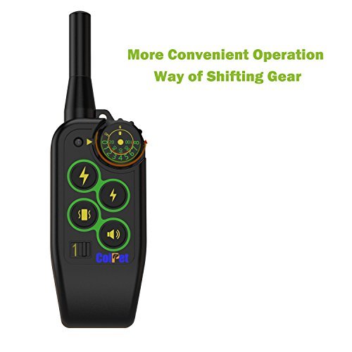 ColPet Dog Training Collar Rechargeable and Rainproof 1000 yard Knob