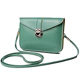 edfamily Women Mini Handbags Leather Crossbody Single Shoulder Bag Cellphone Pouch Purse Wallet(Mint Green)
