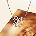 HANFLY Squirrel Necklace Geometric Origami jewelry Lovely Cute Necklace Women 16.5