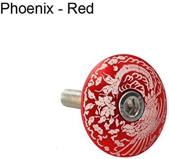 Headset Top Cap 1/8" Light Bicycle Aluminum Headset Spacer Kit Stem Cap with Bolt with Top Cap MTB Bike Fixed Gear Bicycle Road Bike