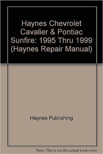 Haynes Chevrolet Cavalier Pontiac Sunfire 1995 Thru 1999 Haynes Repair Manual Maddox Robert 9781563923753 Amazon Com Books