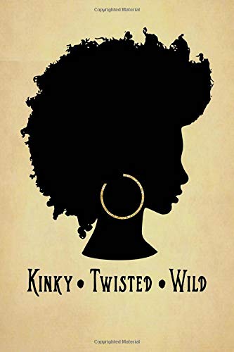 Kinky Twisted Wild African American Natural Hair Notebook Journal