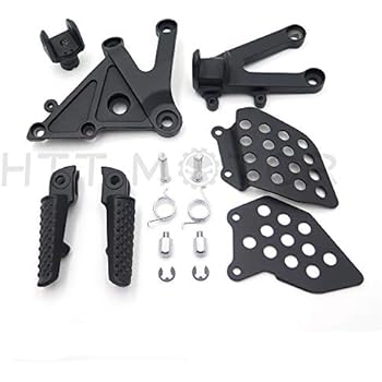Black Front Rider Foot Pegs Bracket Fit For Honda Cbr600Rr 2003 2004 2005 2006