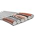 La Cote 6 Piece Steak Knives Set Japanese Stainless Steel Pakka Wood Handle In Bamboo Storage Box (6 PC Steak Knife Set - Multi)