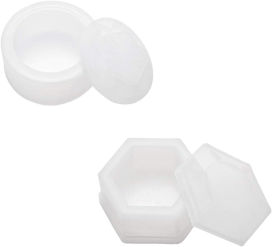 PandaHall Elite 2 pcs Resin Casting Molds 3D Diamond Clear Silicone Mold for Resin DIY Craft Pendant Earring Jewelry Making