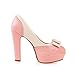 Charm Foot Fashion Bows Womens Platform High Heel Pumps Shoes