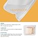 Winzwon Reusable Sandwich Bags Clear Leakproof Reusable Storage Bags for Food 5 Pack Ziplock PEVA Food Grade Bags Freezer For Snack Lunch Home Travel Thick Reusable Bag 7.75'' X 8.5''