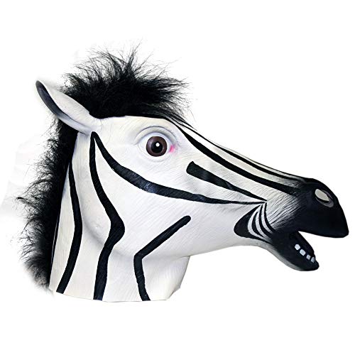 Ace-Martial-Arts-Supply-Zebra-Mask-Latex-Animal-Mask