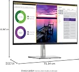 Dell P3223QE 31.5 inch IPS LED Monitor 8ms Response Time Black view 6