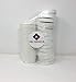 Mr Miracle 8 Ounce Soup/Frozen Dessert Containers with Lids in White. Pack of 25 Sets