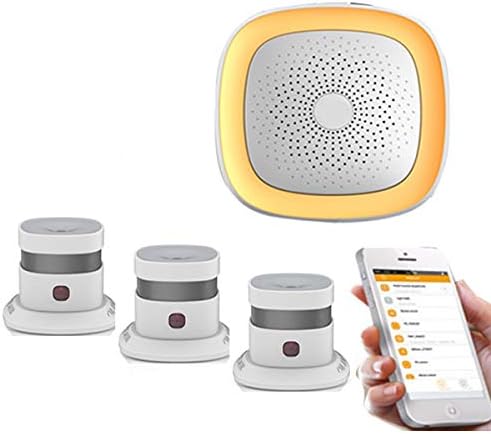 Zigbee Smoke Alarm System, Wireless, Stable Signal, Sensitive, Zigbee, WiFi, EN14604, Smoke Detector, 3pcs