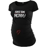 Maternity T-Shirts for Women Short Sleeve Pregnancy Shirts Bump Friendly Tops Maternity Tops Mama Tshirt Pregnancy Essentials
