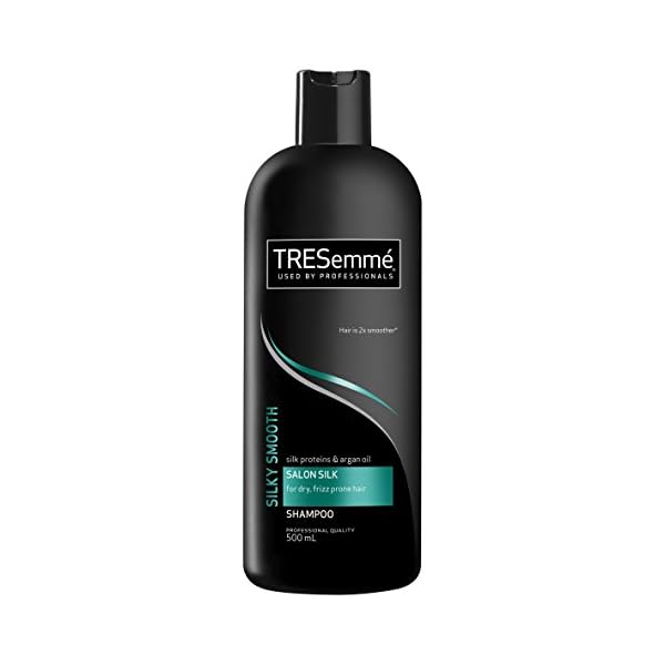 TRESemme-Smooth-Salon-Silk-Shampoo-500-ml TRESemme Silky & Smooth reduces frizz for 2x smoother* hair Shampoo for dry hair, 500 ml (Pack of 1)