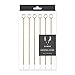 Viski Summit Cocktail Picks for Appetizers and Drinks, Stainless Steel Toothpicks for Olives, Cherries, Cheeses, Citrus Garnishes, Cocktail Party Toothpicks, Caprese Skewers, Set of 6, Copper