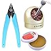 ETEPON 3-in-1 Soldering Iron Tools 170II Micro-Shear Wire Flush Cutter, 50g Rosin Solder Flux Paste, Wire-Type Soldering Tip Cleaner Ball ET003 (soldering tools)