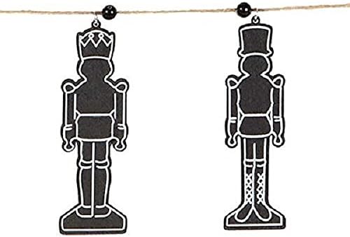 Martha Stewart Living Chalkboard Nutcracker Garland-5.5 FT