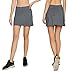 Cityoung Womens Athletic Pleated Golf Skirts with Pockets Tennis Skirt High Waisted with Shorts Running Workout Grey XL