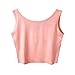 Micmall Women's Tanks & Camis Camisole Short U-Neck Tight-Fitting Thin Crop Vest