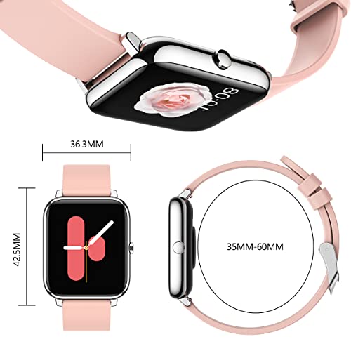 Salandens Smartwatch, Reloj Inteligente Mujer y Hombre Smartwatch Presion Arterial Monitor Pulser, Impermeable IP67,con Monitor De Frecuencia Cardíaca, Monitor De Calorías, Podómetro,GPS, etc