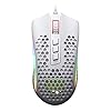 Redragon-M808-Storm-Lightweight-RGB-Gaming-Mouse-85g-Ultralight-Honeycomb-Shell-12400-DPI-Optical-Sensor-7-Programmable-Buttons-Precise-Registration-Super-Lite-Cable-White Redragon M808 Storm Ultralight Wired Gaming Mouse, 85g Lightweight Honeycomb Shell - Adjustable DPI Up to 12,400…