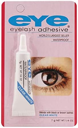 [Ear Lobe and Accessories] Artificial/False Eyelash Glue | Long-lasting Hold, Ideal for All Lash Types | 7g, Clear - Pack of 1