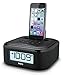 iHome iPL23 Alarm Clock FM Radio with Lightning iPhone Charging Dock Station for iPhone XS, XS Max, XR, X, iPhone 8/7/6 Plus USB Port to Charge any USB Device