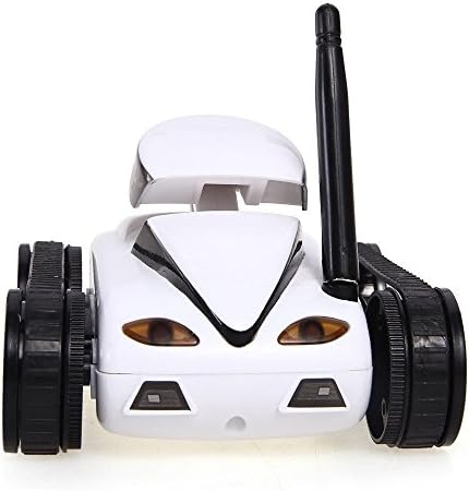WiFi FTV Controlled by IPhone/iPad/Android Wifi Camera Remote Control Tank Toys Gift,Color White,Mini RC Car with 0.3MP Camera,Remote control toy