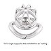 TERNENCE Medical Grade 304 Stainless Steel Ergonomic Design Chastity Device Easy to Wear Male SM Penis Exercise Sex Toys K745 (45mm/ M Size)