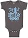 Reaxion Aiden's Corner Handmade 1st Birthday Baby Clothes - Baby Boy My First Birthday Bodysuits & Shirts (12 Months, 2019 Lt Blue Charcoal)