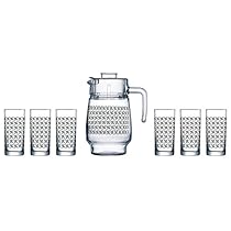 Luminarc Aldwin Amsterdam Tivoli Drink Set, 7-Pieces, Grey
