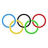 10 Large Olympic Ring Temporary Tattoos