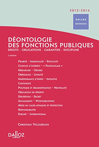 Déontologie des fonctions publiques